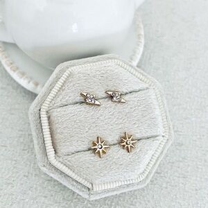 Thunderbolt + star earrings